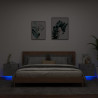 Wiszące szafki nocne z LED, 2 szt., szarość betonu
