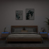 Wiszące szafki nocne z LED, 2 szt., dąb sonoma