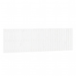 Wezgłowie łóżka, białe, 185x3x60 cm, lite drewno sosnowe