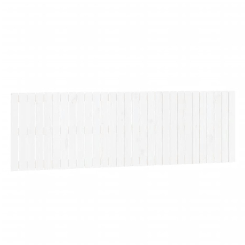 Wezgłowie łóżka, białe, 185x3x60 cm, lite drewno sosnowe