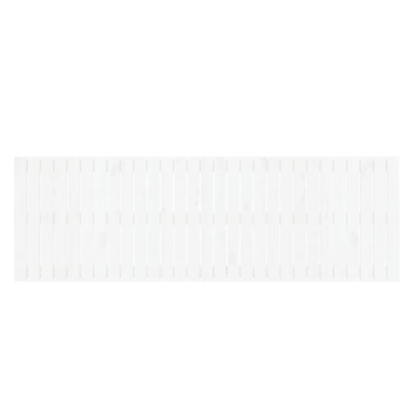 Wezgłowie łóżka, białe, 185x3x60 cm, lite drewno sosnowe