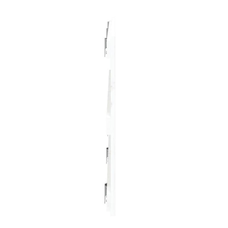 Wezgłowie łóżka, białe, 185x3x60 cm, lite drewno sosnowe