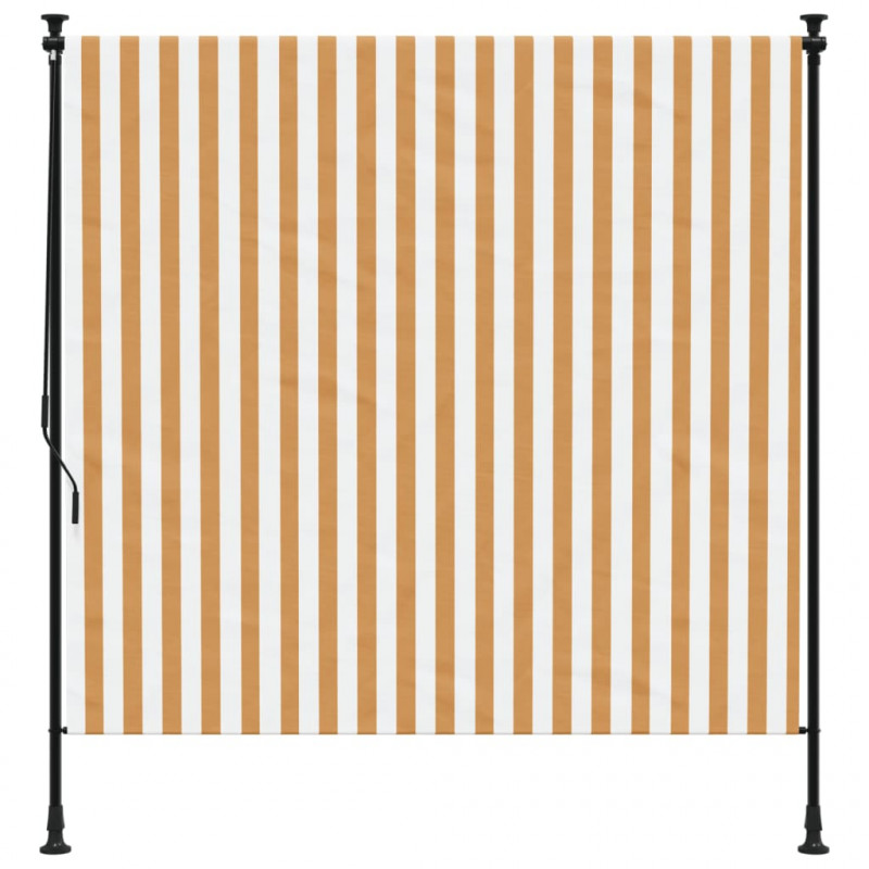 Roleta zewnętrzna, pomarańczowo-biała, 200x270 cm