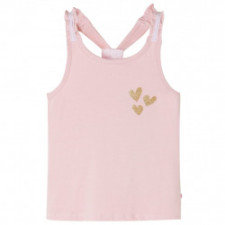 Dziecięca koszulka na ramiączka, jasnoróżowa, 104