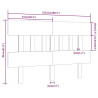 Wezgłowie łóżka, szare, 153,5x3x81 cm, lite drewno sosnowe