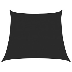 Żagiel przeciwsłoneczny, 160 g/m², czarny, 3/4x3 m, HDPE