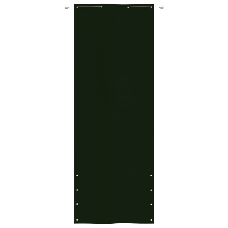 Parawan balkonowy, ciemnozielony, 80x240 cm, tkanina Oxford