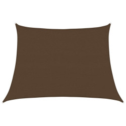 Żagiel przeciwsłoneczny, 160 g/m², brązowy, 4/5x3 m, HDPE