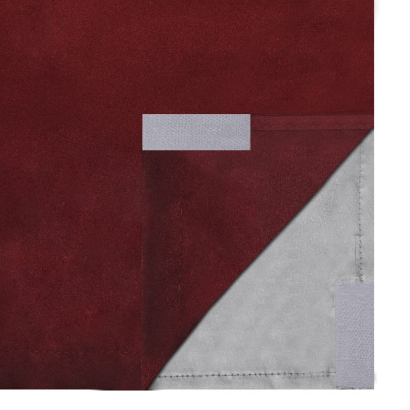 Podwójne zasłony zaciemniające, 2 szt., 140 x 245 cm, bordowe