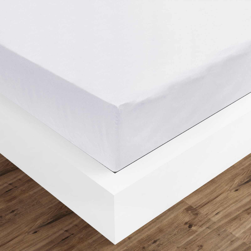 Prześcieradło Biały 200 x 160 cm Bawełna