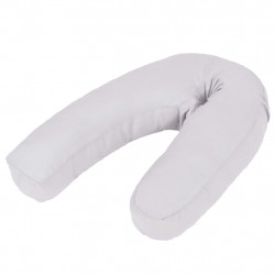 Poduszka ciążowa w kształcie litery J, 54x(36-43) cm, szara