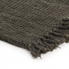 Bawełniana narzuta, 160 x 210 cm, antracytowo-brązowa