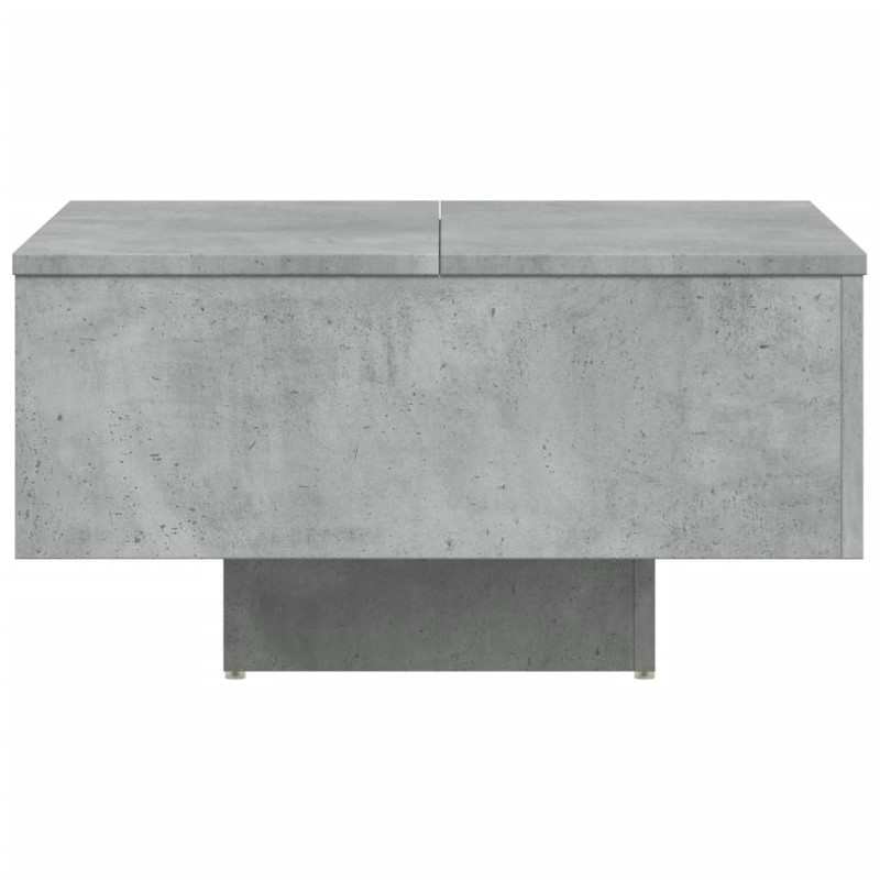 Stolik kawowy, szarość betonu, 60x60x31,5 cm