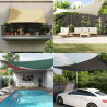 Żagiel ogrodowy, tkanina Oxford, prostokątny, 5x7 m, beżowy