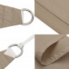 Prostokątny żagiel ogrodowy, tkanina Oxford, 3,5x4,5 m, taupe
