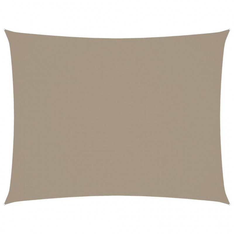 Prostokątny żagiel ogrodowy, tkanina Oxford, 3,5x5 m, taupe