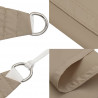 Trójkątny żagiel ogrodowy, tkanina Oxford, 2,5x2,5x3,5 m, taupe