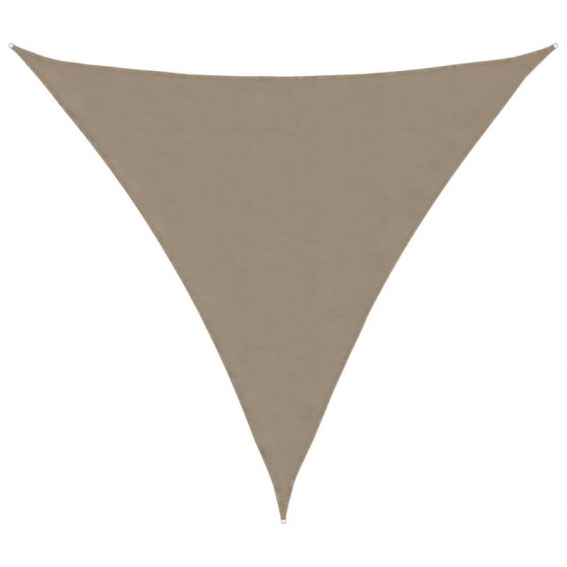 Trójkątny żagiel ogrodowy, tkanina Oxford, 3,6x3,6x3,6 m, taupe