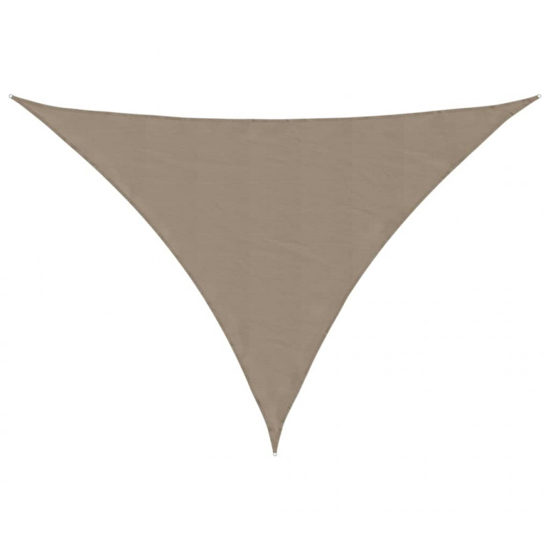 Trójkątny żagiel ogrodowy, tkanina Oxford, 5x5x6 m, taupe