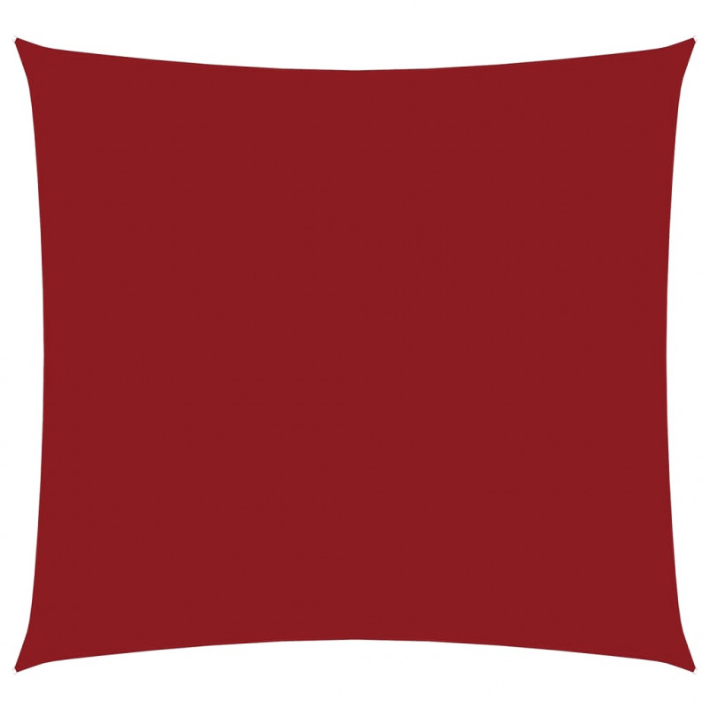Kwadratowy żagiel ogrodowy, tkanina Oxford, 3,6x3,6 m, czerwony