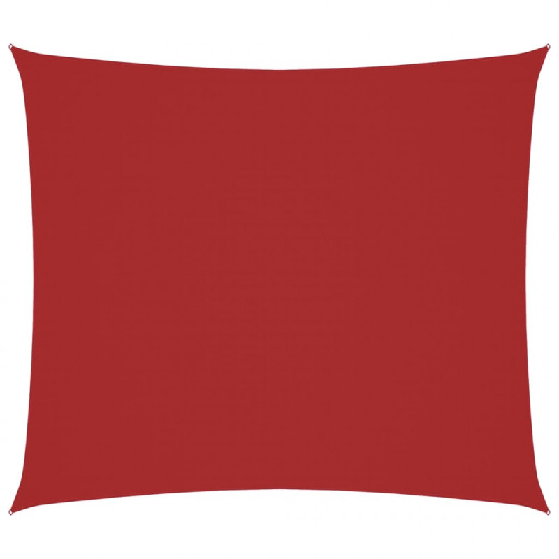 Prostokątny żagiel ogrodowy, tkanina Oxford, 2x2,5 m, czerwony