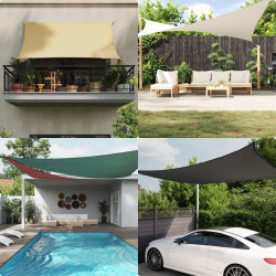 Prostokątny żagiel ogrodowy, tkanina Oxford, 2x3,5 m, czerwony