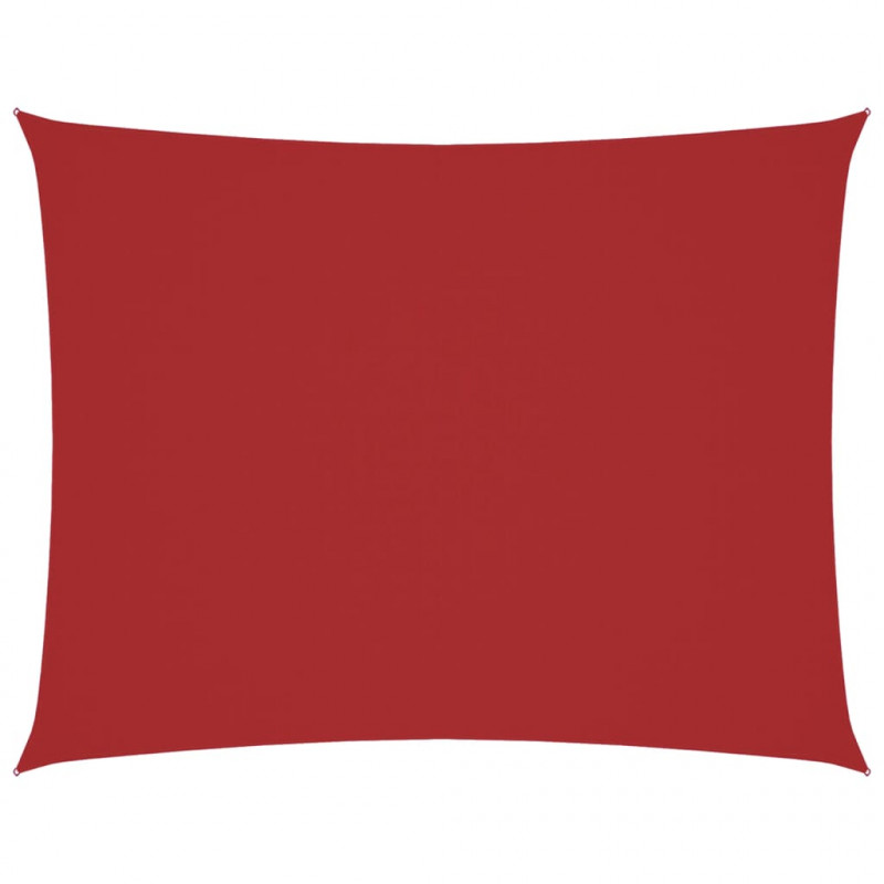 Prostokątny żagiel ogrodowy, tkanina Oxford, 2x3,5 m, czerwony