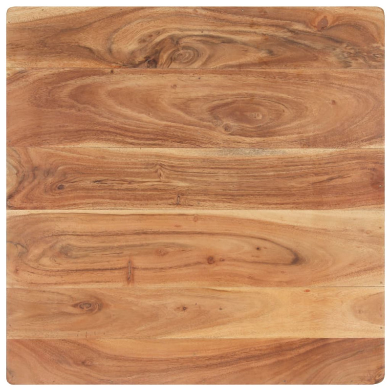 Stolik kawowy w kształcie V, 66x66x30 cm, lite drewno akacjowe