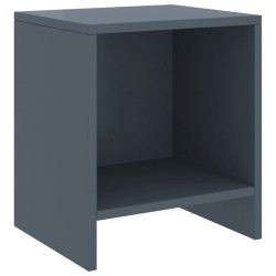 Szafki nocne, 2 szt., jasnoszare, 35x30x40 cm, drewno sosnowe