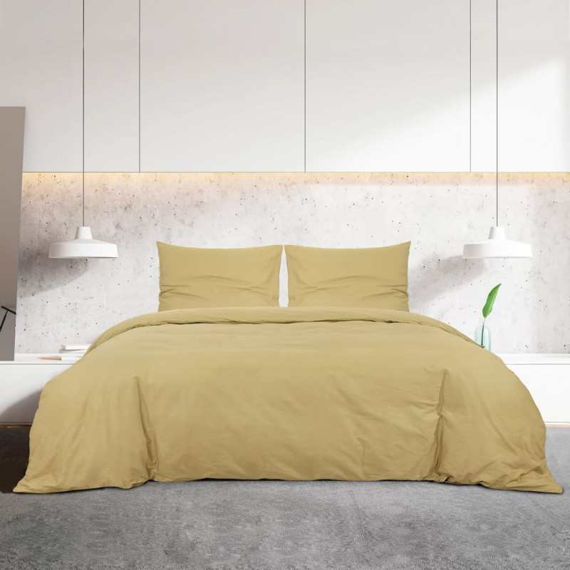 Zestaw pościeli, kolor taupe, 140x200 cm, lekka mikrofibra