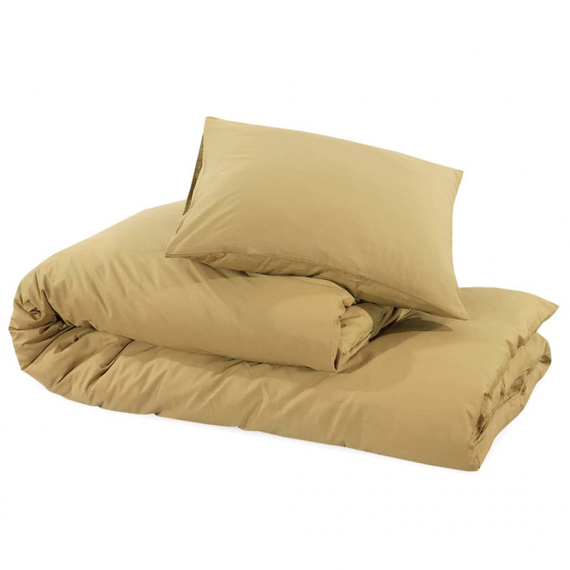Zestaw pościeli, kolor taupe, 200x200 cm, lekka mikrofibra