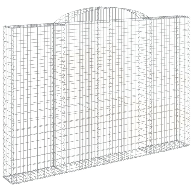 Łukowaty kosz gabionowy 300x30x200/220 cm, galwanizowane żelazo