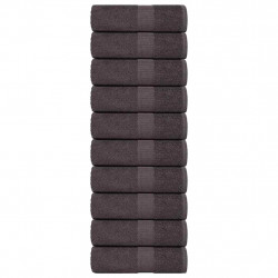 Ręczniki, FROGN, 10 szt., antracytowe, 30x30 cm, 360 g/m²