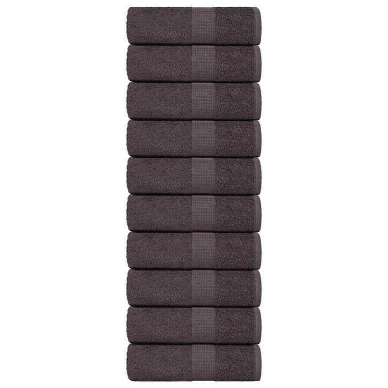 Ręczniki, FROGN, 10 szt., antracytowe, 30x30 cm, 360 g/m²
