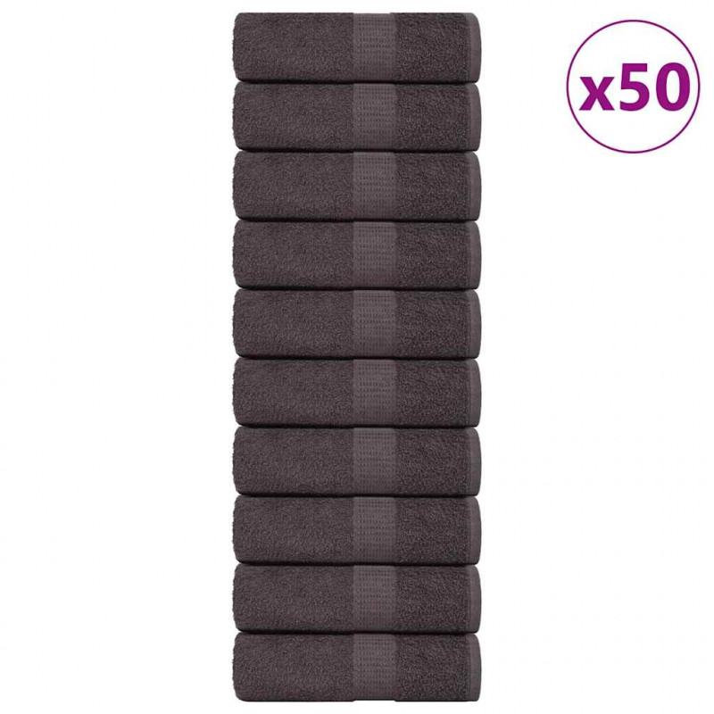 Ręczniki dla gości, FROGN, 50 szt., antracyt, 30x50 cm, 360 g/m²