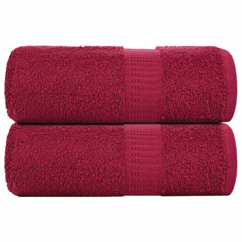 Ręczniki, FROGN, 2 szt., bordeaux, 30x30 cm, 360 g/m²