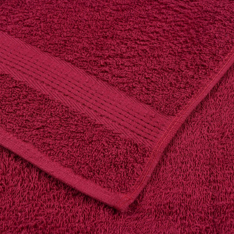Ręczniki, FROGN, 4 szt., bordeaux, 30x30 cm, 360 g/m²