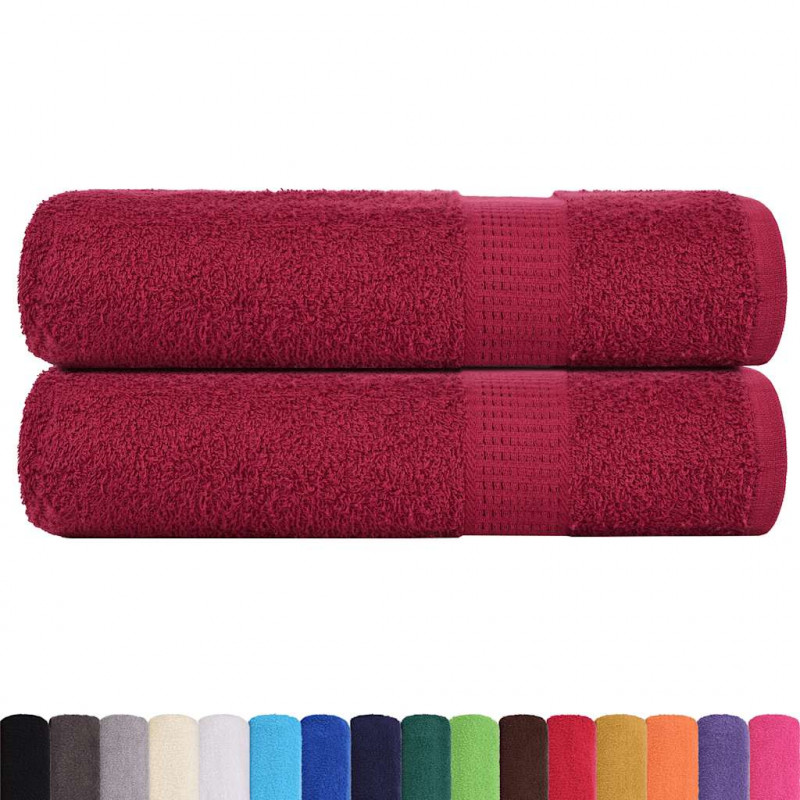Ręczniki do rąk, FROGN, 2 szt., Bordeaux 50x100 cm, 360 g/m²