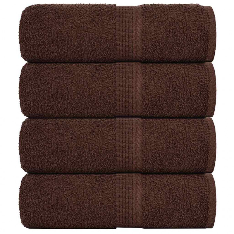 Ręczniki, FROGN, 4 szt., brązowe, 30x30 cm, 360 g/m²