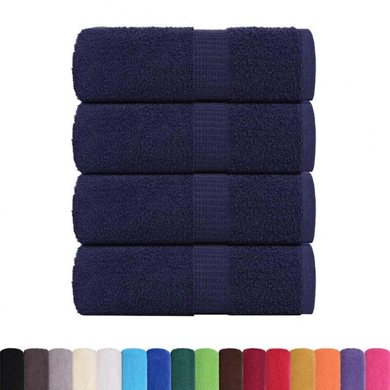 Ręczniki, FROGN, 4 szt., granatowe, 30x30 cm, 360 g/m²