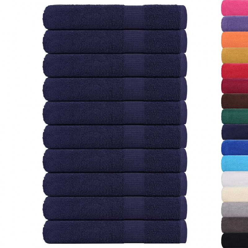 Ręczniki FROGN 10 szt. Granatowy 100x200 cm 360 g/m²