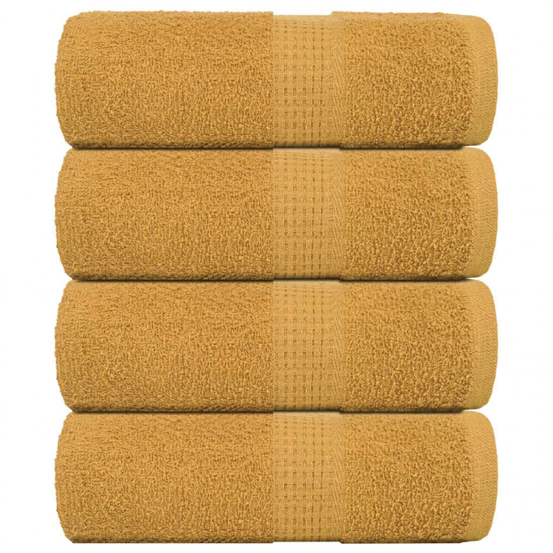 Ręczniki, FROGN, 4 szt., złote, 30x30 cm, 360 g/m²