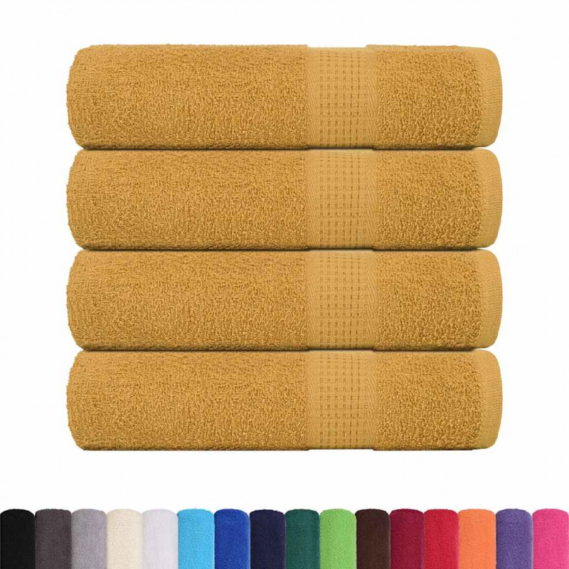 Ręczniki do rąk FROGN 4 szt. Złoty 50x100 cm 360 g/m²