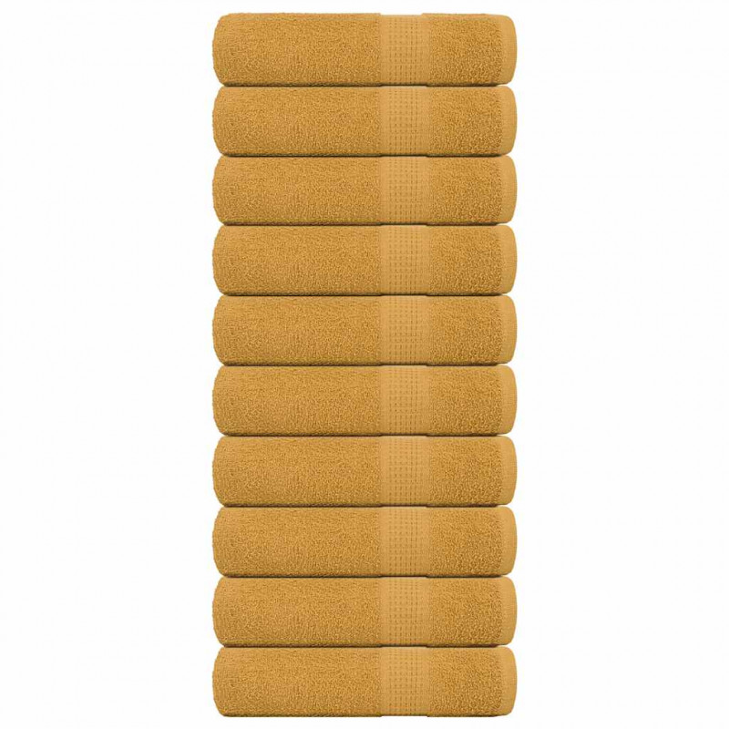 Ręczniki do rąk FROGN 10 szt. Złoty 50x100 cm 360 g/m²