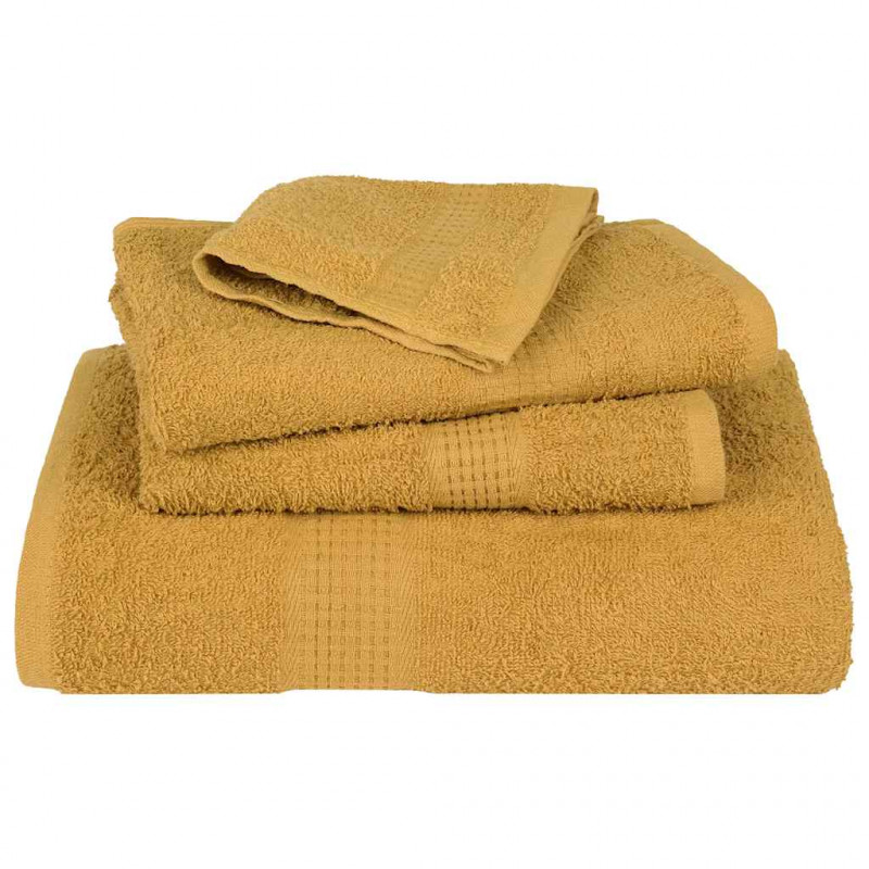 Ręczniki kąpielowe FROGN 2 szt. Złoty 100x150 cm 360 g/m²