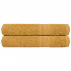 Ręczniki do sauny FROGN 2 szt. Złoty 80x200 cm 360 g/m²