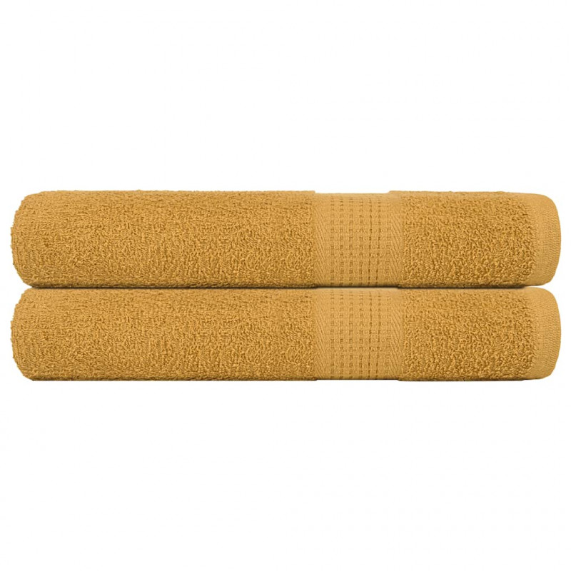 Ręczniki do sauny FROGN 2 szt. Złoty 80x200 cm 360 g/m²