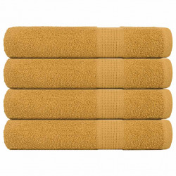 Ręczniki do sauny FROGN 4 szt. Złoty 80x200 cm 360 g/m²
