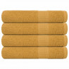 Ręczniki do sauny FROGN 4 szt. Złoty 80x200 cm 360 g/m²