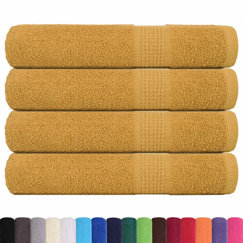 Ręczniki do sauny FROGN 4 szt. Złoty 80x200 cm 360 g/m²